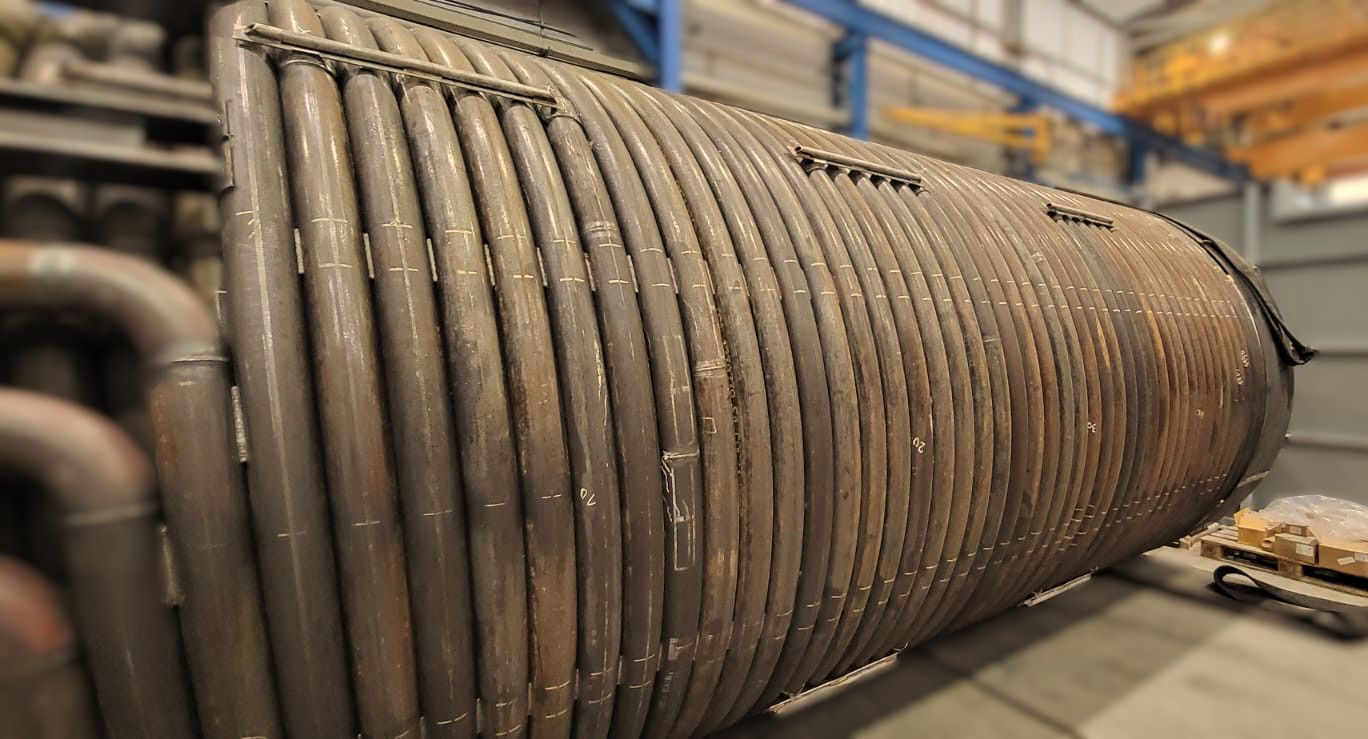 Saansteel coiled tube tank